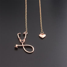Nurse Heart Stethoscope Necklace