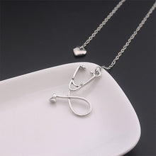 Nurse Heart Stethoscope Necklace
