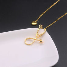 Nurse Heart Stethoscope Necklace