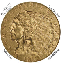 1910-S $5 GOLD Indian Half Eagle COIN