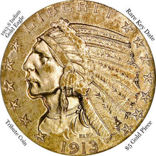1913-S $5 GOLD Indian Half Eagle COIN
