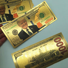 Trump $1000 Dollar Bill Gold Foil Banknotes