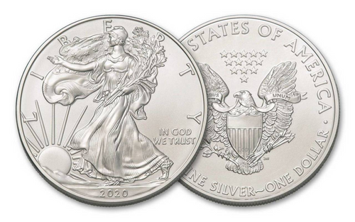 2020 Silver Plated American Silver Eagle Commemorative Coin