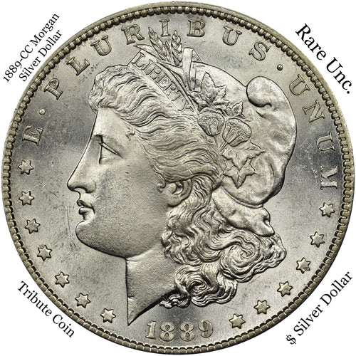 1889-CC Morgan Silver Dollar Tribute Coin