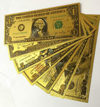 24k Gold Foil 7 Piece USA Money Sets