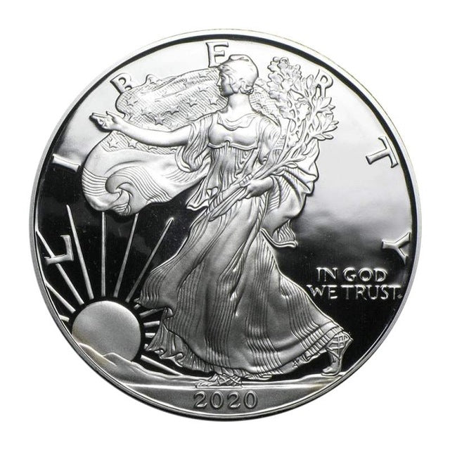 2020 Silver Plated American Silver Eagle Commemorative Coin