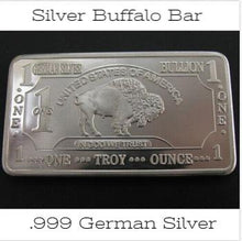 .999 ***GERMAN SILVER BUFFALO BAR*** 1 TROY OUNCE