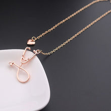 Nurse Heart Stethoscope Necklace