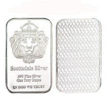 .999 Silver Plated Scottsdale Bullion One Troy Ounce