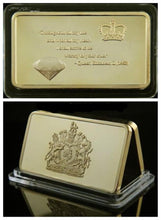 Commemorative Queen Elizabeth 1953 Coronation Gold Plated Bullion