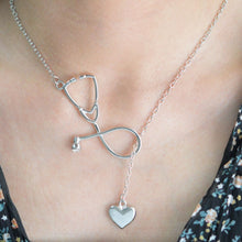 Nurse Heart Stethoscope Necklace