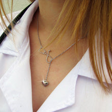 Nurse Heart Stethoscope Necklace