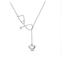 Nurse Heart Stethoscope Necklace