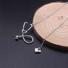 Nurse Heart Stethoscope Necklace