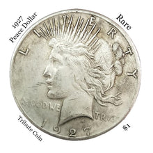 1927 Peace Dollar Silver Clad Copy Coin
