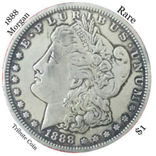 One Troy Ounce .999 Silver Clad 1888 Morgan Silver Dollar Copy Coin