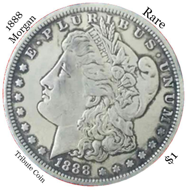 One Troy Ounce .999 Silver Clad 1888 Morgan Silver Dollar Copy Coin