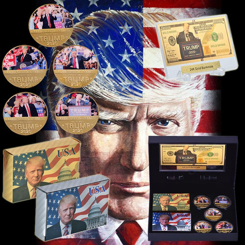 Trump 2020 Commemorative Set With Box - WR