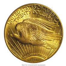 1909-D $20 St. Gaudens Gold Plated Tribute Coin