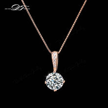 Double Fair Cubic Zirconia Gold Plated Chain Necklace