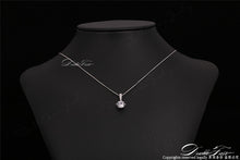 Double Fair Cubic Zirconia Gold Plated Chain Necklace