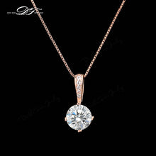 Double Fair Cubic Zirconia Gold Plated Chain Necklace