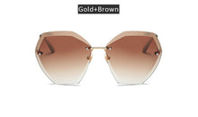 Oversized Gradie Rimless Sunglasses