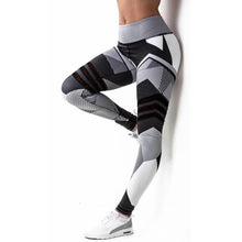 2017 Yoga Leggings Women Printed  Middle-Waisted Sportswear Fitness Skinny Yoga Pant for Women #E0