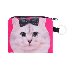 New Cute Cat Face Zipper Case Coin Purse female Girl Printing Coins Change Child Purse Makeup Bag Clutch Wallet Phone Key Bags