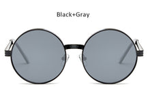Vintage  Men Women Gothic Steampunk Round Sunglasses