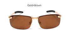 Male Night Vision Goggles Polarized Men's Sunglasses Brand Designer Rimless Driving Sun Glasses