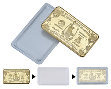 One Million Dollar 24K 999.9 Gold Plated Bar with Plastic Case