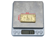 One Million Dollar 24K 999.9 Gold Plated Bar with Plastic Case