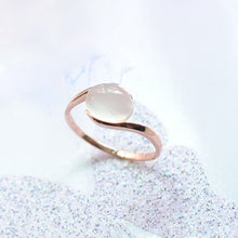 Austrian Rose Gold Color Opal Ring