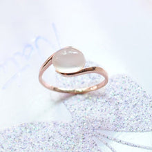 Austrian Rose Gold Color Opal Ring