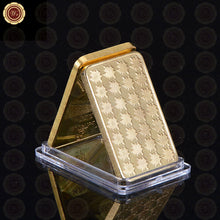 Canadian Maple Leaf Pure Gold Clad Bullion Bar With Plastic Case