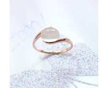 Austrian Rose Gold Color Opal Ring