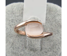 Austrian Rose Gold Color Opal Ring