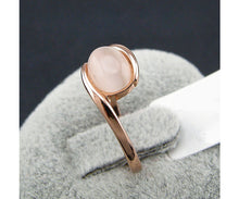 Austrian Rose Gold Color Opal Ring