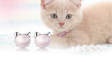 Pink Opal Cat Necklace and Earrings