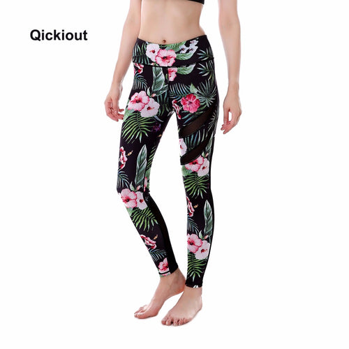 Qickitout Athleisure Summer Bloom Leggings