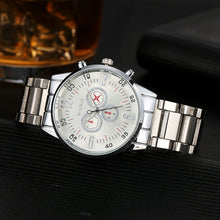 McyKcy Fashion Men Simple Stainless Steel Analog Quartz Wrist Watch