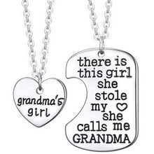 Grandpa's Girl Heart Necklace