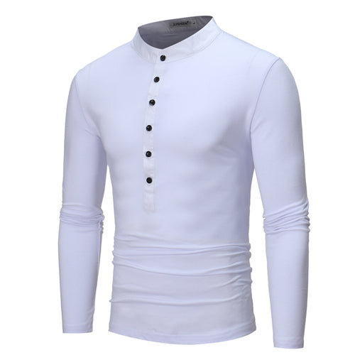 YJSFG HOUSE Mens Athleisure Long Sleeve T-shirt