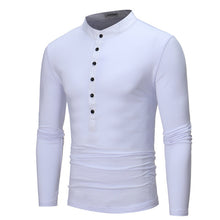YJSFG HOUSE Mens Athleisure Long Sleeve T-shirt