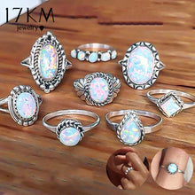 Opal Knuckle Rings 8 PCS/Set Offer