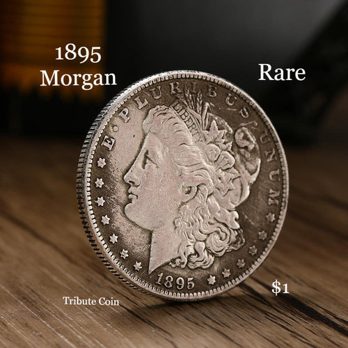 One Troy Ounce .999 Silver Clad 1895 Morgan Silver Dollar Tribute Coin