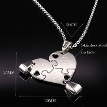 3Pcs Best Friends Silver Pendant Necklaces