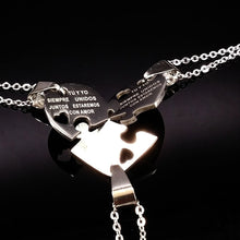 3Pcs Best Friends Silver Pendant Necklaces