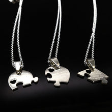 3Pcs Best Friends Silver Pendant Necklaces
